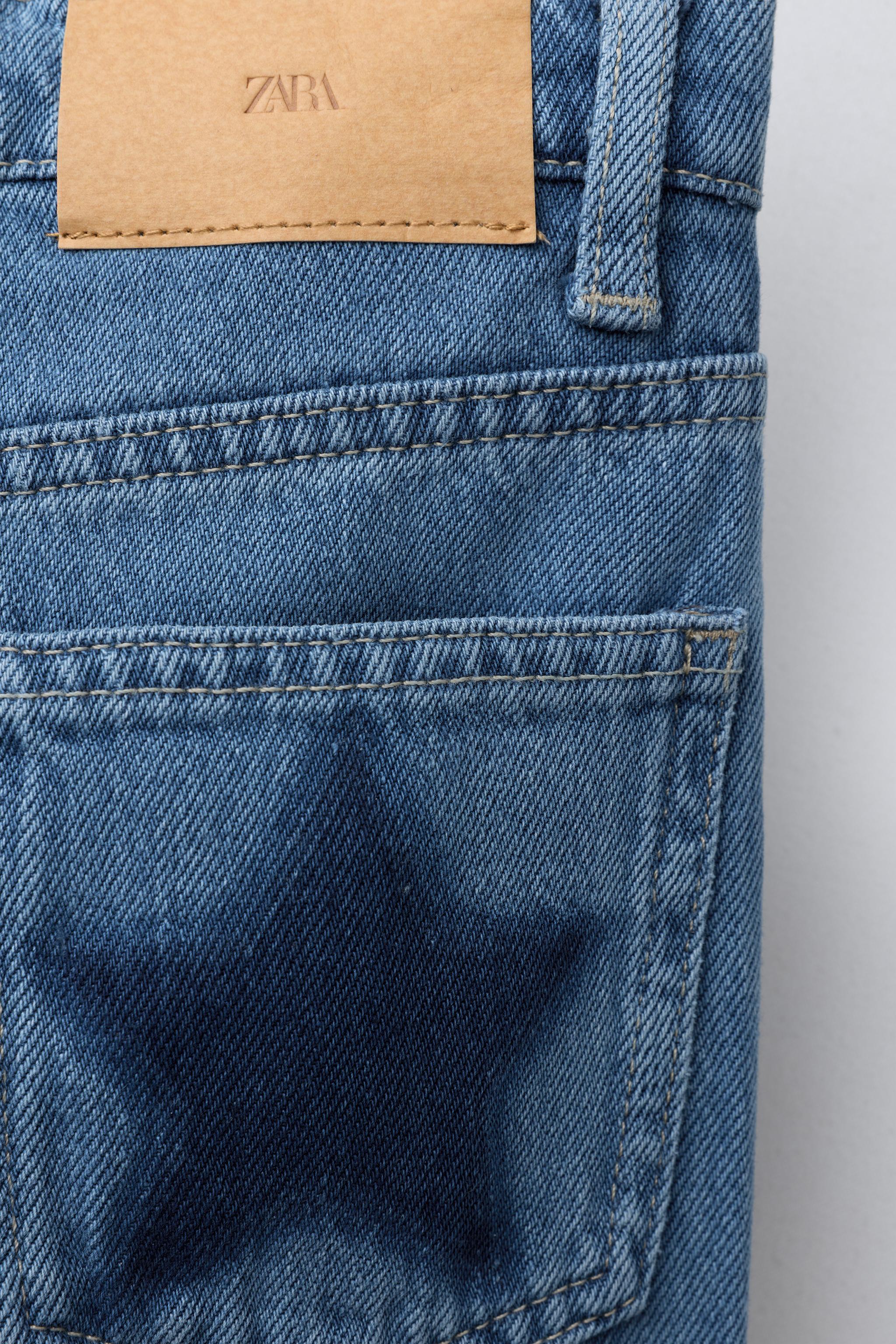 WIDE LEG JEANS WITH STAR PATCHES